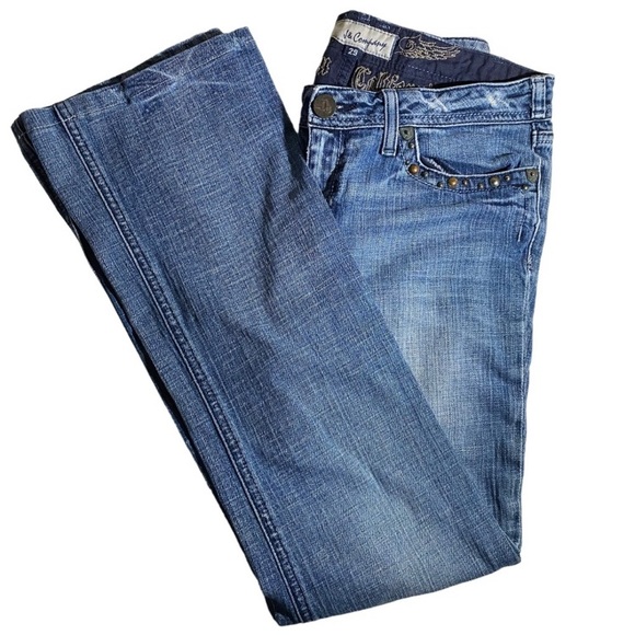 J & Company Womens Vintage Blue Embroidered Jeans - Picture 10 of 12